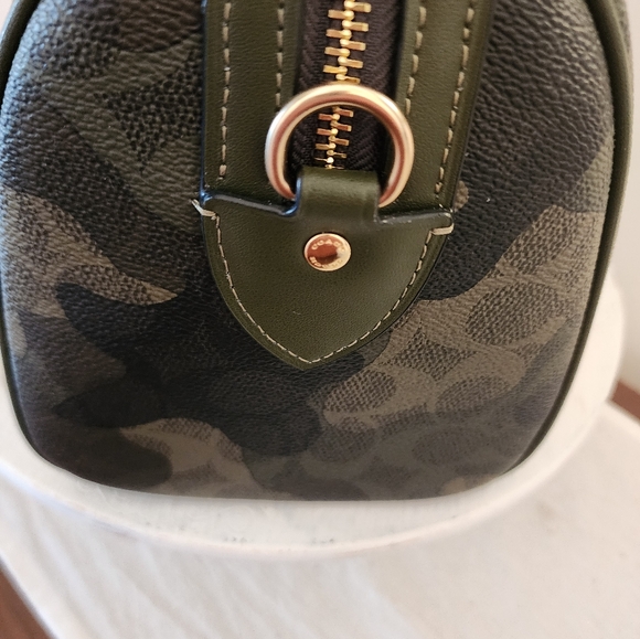 Coach Camo Rowan Satchel NWT - Picture 3 of 8